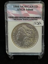 1904 P Morgan Silver Dollar - Almost Uncirculated