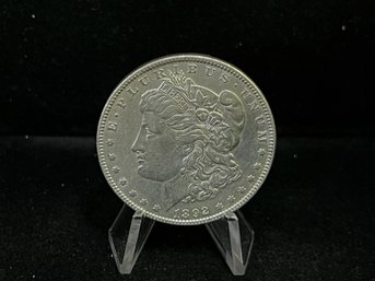 1892 P Morgan Silver Dollar - Almost Uncirculated