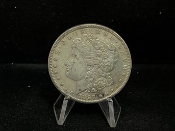 1897 S Morgan Silver Dollar - Almost Uncirculated