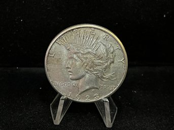 1923 S Peace Silver Dollar - Almost Uncirculated