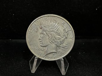 1926 D Peace Silver Dollar - Almost Uncirculated