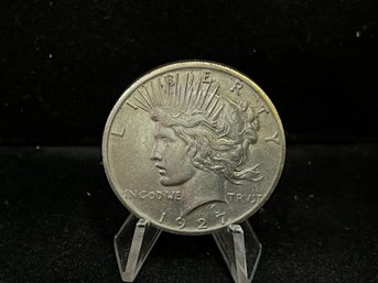 1927 P Peace Silver Dollar - Almost Uncirculated