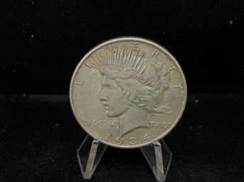 1934 S Peace Silver Dollar - Extra Fine