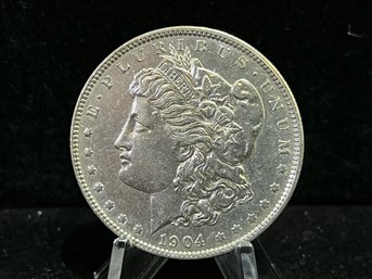 1904 O Morgan Silver Dollar - Almost Uncirculated