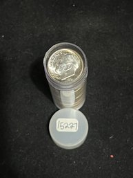 Roll Of 50 Uncirculated Roosevelt Silver Dimes