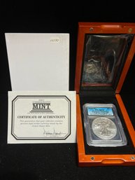 2020 P  Silver Eagle ICG MS70 - Emergency Production - In Presentation Box