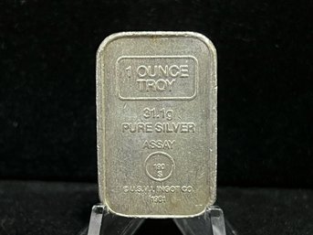 Vintage A-Mark One Troy Ounce .999 Fine Silver Bar Series 190 S