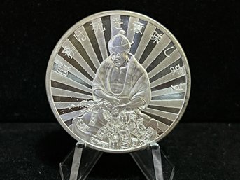 2017 Silver Shield Minimintage 'Death Of The Dollar'  One Troy Ounce .999 Fine Silver Round