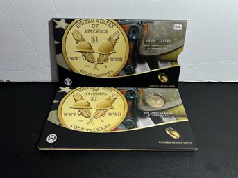 2016 US Mint WWII Code Talkers Coin And Currency Set - Low Serial Number