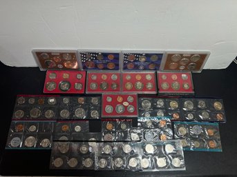Lot Of Loose US Mint Proof And Uncirculated P & D Coin Sets - Over $25 Face Value
