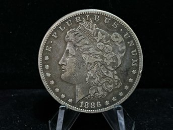 1886 S Morgan Silver Dollar - Very Fine