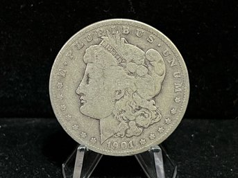 1901 S Morgan Silver Dollar - About Good