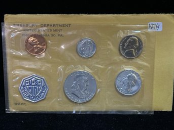 1961 US Mint Silver Proof Set Envelope