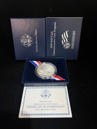 2008 US Mint Bald Eagle Commemorative Uncirculated Silver Dollar