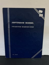 Jefferson Nickel Book - 1938 To 1961 - Missing 1 Coin
