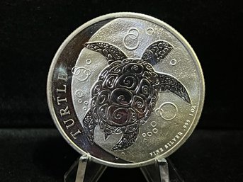 Niue Sea Turtle Two Dollars One Troy Ounce .999 Fine Silver Coin
