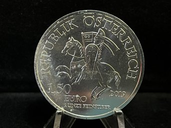 2019 Republic Of Austria Robinhood One Troy Ounce .999 Fine Silver Coin