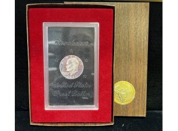 1971 US Mint San Fransisco Eisenhower Proof Silver Dollar