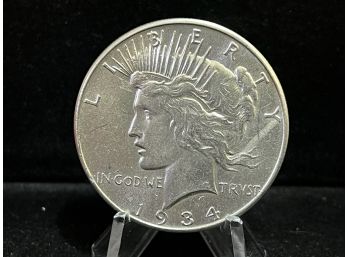 1934 P Peace Silver Dollar - Uncirculated