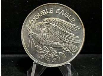 Double Eagle Tribute One Troy Ounce .999 Fine Silver Round