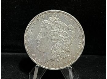 1883 P Morgan Silver Dollar - Almost Uncirculated