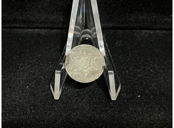 1861 Silver Three Cent Piece - Trime - Fine