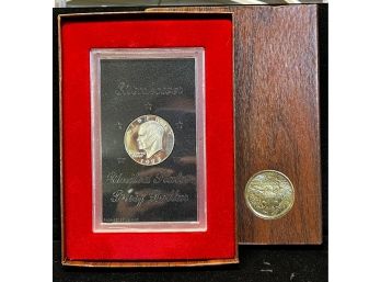 1973 U.S. Mint San Francisco Eisenhower Proof Silver Dollar