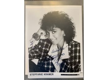 Stephanie Kramer Signed B/W Photo  - Hunter