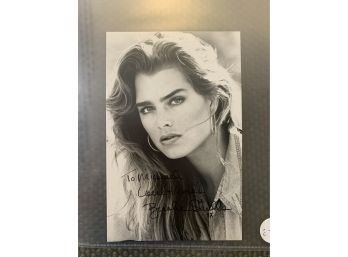 Brooke Shields Signed B/W Photo