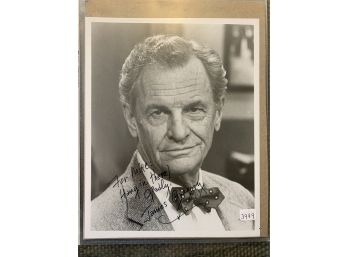 James Gregory Signed B/W Photo & Letter - Barney Miller