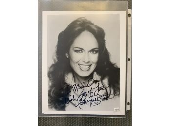 Catherine Bach  Signed B/W Photo - Daisy Duke