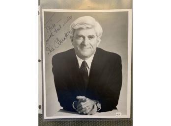 Phil Donahue  Signed B/W Photo