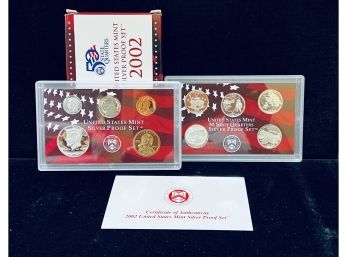 2002 United States Mint Silver Proof Set