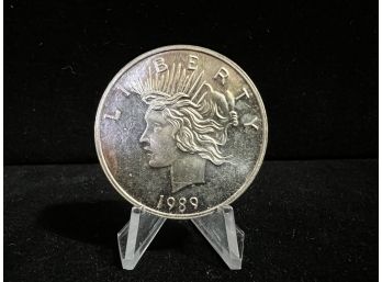 Peace Dollar Style 1 Oz .999 Silver Round