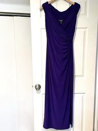 Lauren Ralph Lauren Dark Purple Long Dress, 10P