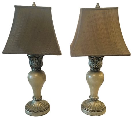 Pair Of Vintage Table Lamps  - (R)