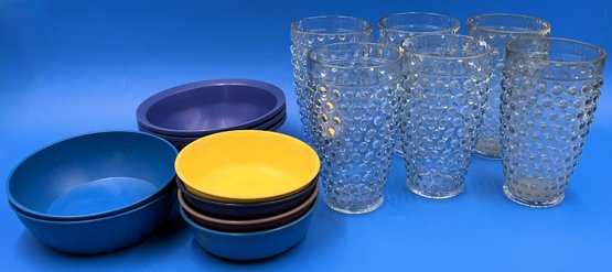 Plastic Dishes Cups - (k2)