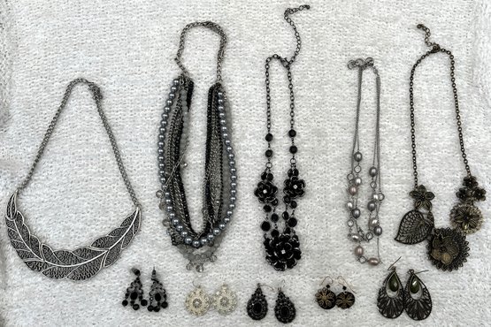 Vintage Cocktail Jewelry #8 Necklaces & Earrings