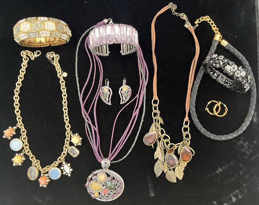 Vintage Cocktail Jewelry #26 Necklaces Bracelets & Earrings - (KS)