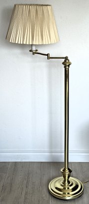 Brass Swing Arm Floor Lamp - (BBR)