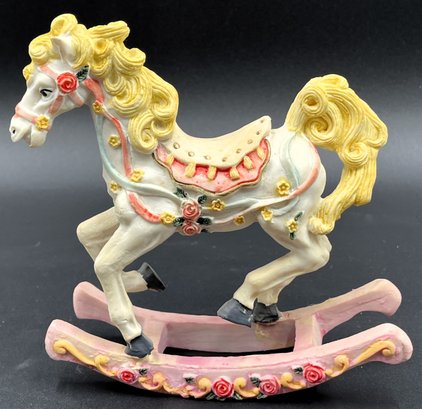 Vintage Ceramic Rocking Horse - (FP)