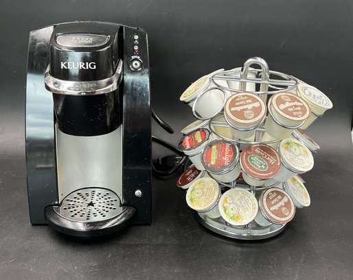 Single Cup Keurig With Carousel, Reusable K-Cups & Drinks