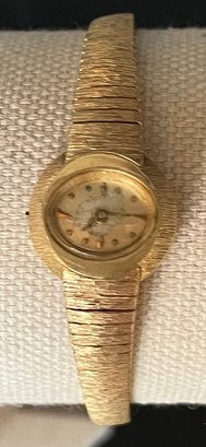 Vintage Ladies' Watch - Watch Back And Clasp Both Stamped 14K Gold (J35)