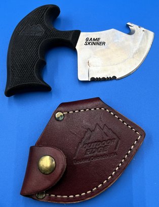 OUTDOOR EDGE Game Skinner Blade & Leather Sheath - (FR)