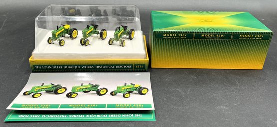 The John Deere Dubuque Works Historical Tractors New In Box Set #1 - (A6)