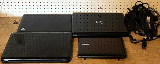 Lot Of 4 Older Laptop Computers (Samsung N150 Plus, HP 2000, HP Envy, Compaq Presario, Q50) - (GW)