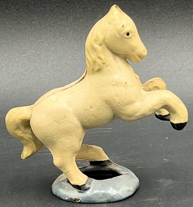 Vintage Cast Iron Horse - (a1)