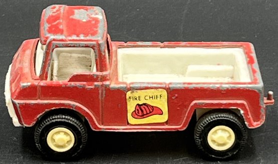 Vintage Tootsie Toys Fire Chief Pickup Truck TT3 - (A4)