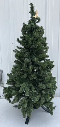 Four Foot Artificial Christmas Tree With Lights - (S)