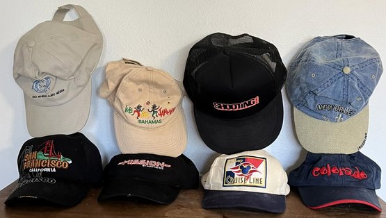 Lot Of 8 Hats - (D)